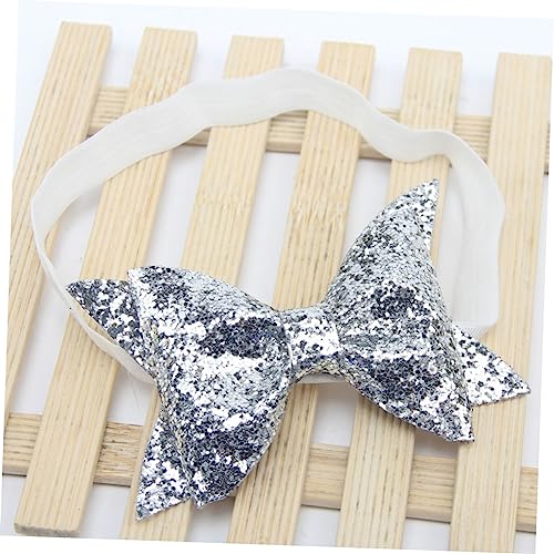 Girls Hair Ribbons Sequin Bowknot Headband for Kids