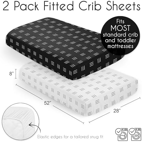 Sweet Jojo Designs 2 Pack Crib Sheet Set