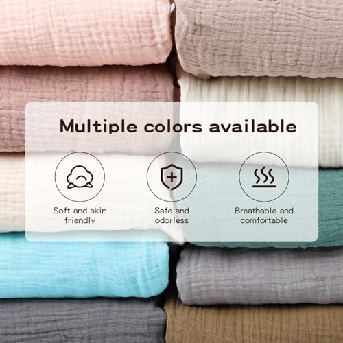 FHMJYH Muslin Crib Sheets 2 Pack 28x52 Inch 1