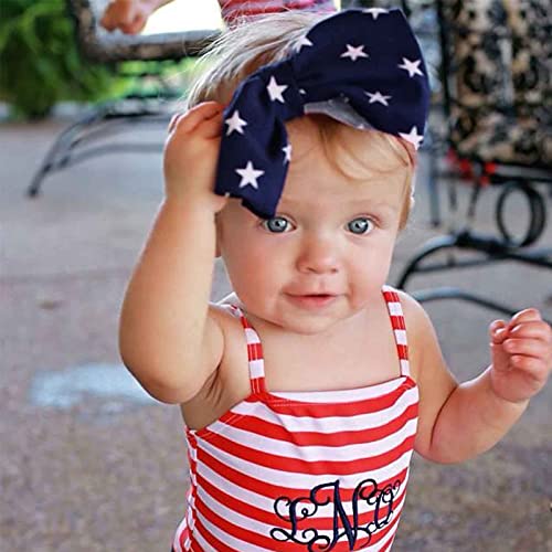 4th of July Flag Baby Headbands Set of 3