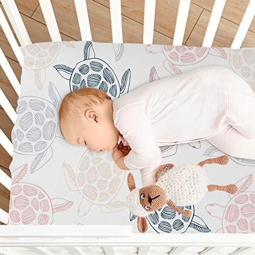 Xigua Sea Turtles Crib Sheet for Baby Bed