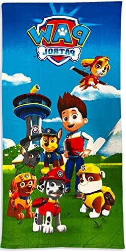 Paw Patrol Boys Hooded Poncho Towel 34x30 1