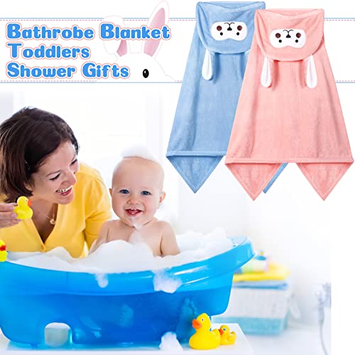 Kenning 4 Pack Toddler Bath Towels with Hood 28x55 Inch