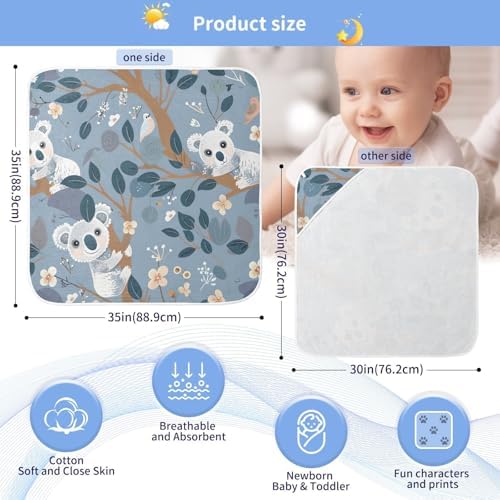 PaChyLuu Naughty Koala Baby Hooded Towel 35x35 Inch
