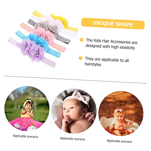 BESPORTBLE 6Pcs Elastic Hair Ties Floral Headbands for Baby Girl