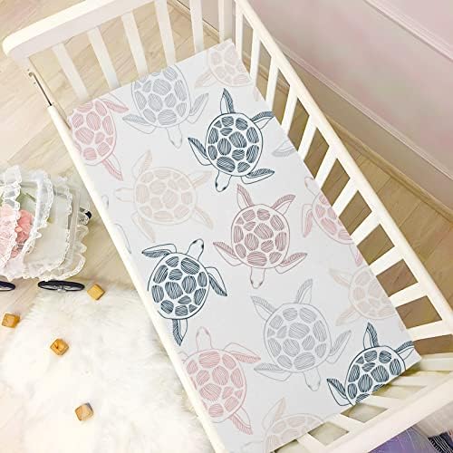 Xigua Sea Turtles Crib Sheet for Baby Bed