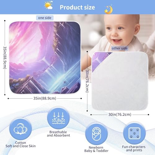 PaChyLuu 30x30 Inch Baby Hooded Towel Soft Cotton for Newborns 1