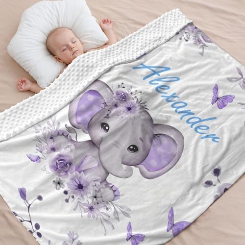 Personalized Baby Blanket with Name - Super Soft Custom Blanket for Newborn