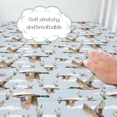 Duck Hunting Mallard Crib Sheet for Baby Boy