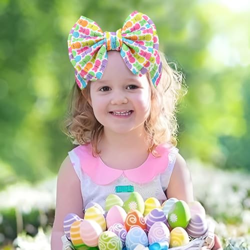 Easter Headband Bows for Baby Girls Pink Purple