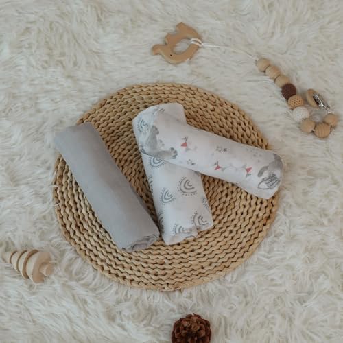 LYRICHOM Muslin Burp Cloths 6 Pack for Newborn