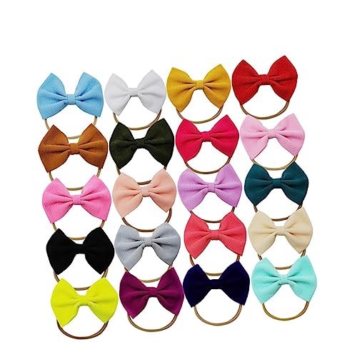 VICASKY 20pcs Bowknot Headbands for Babies and Toddlers