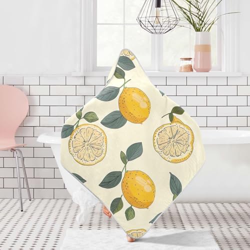 PaChyLuu Fresh Lemon Baby Hooded Towel 30x30 Inch