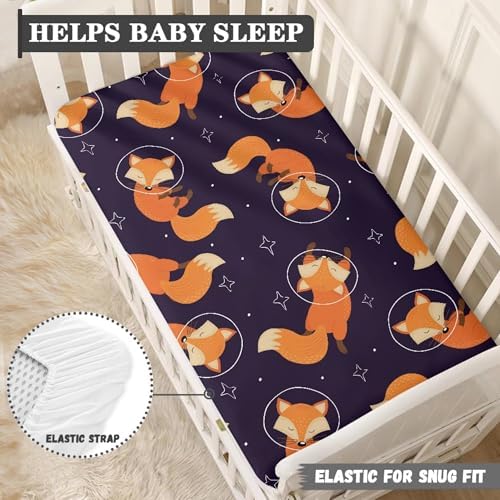 Winpema Red Fox Crib Sheet 28x52x8