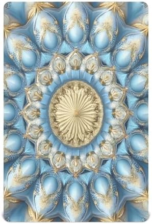 Qilmy Mandala Crib Sheet for Baby Soft Breathable 28 x 52 in