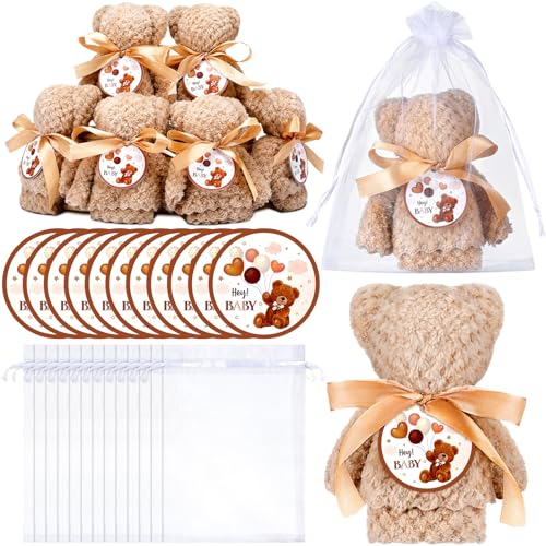 24 Baby Shower Favor Set with Bear Towels