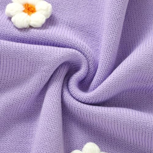 DovFanny Soft Cotton Baby Swaddle Blanket with Handmade Flowers 1