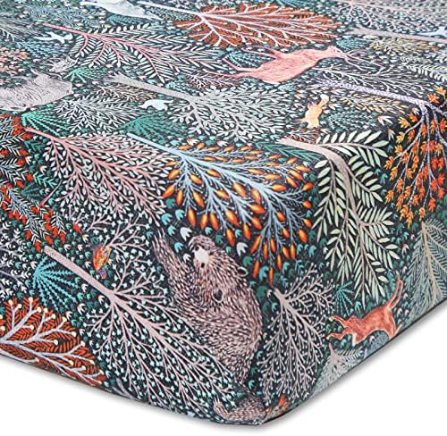 Culclendy Soft Fitted Crib Sheet - Jungle Animals