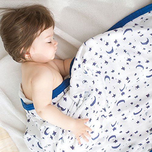 Little Jump Starry Sky Muslin Stroller Blanket