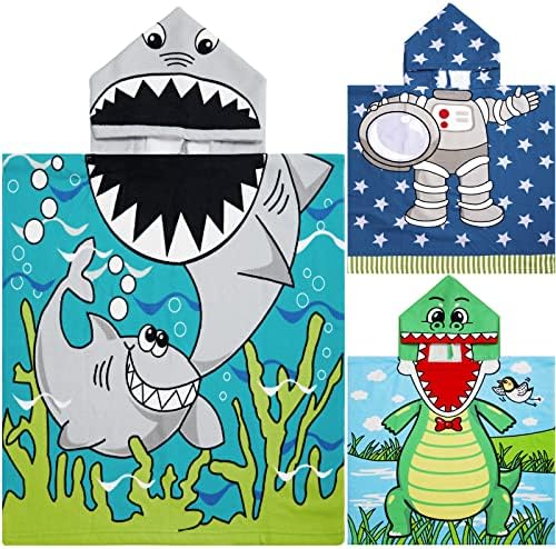 Chumia 3 Pack Hooded Beach Towels for Kids